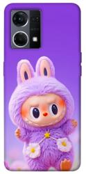 Чехол itsPrint Labubu purple для Oppo Reno 7 4G