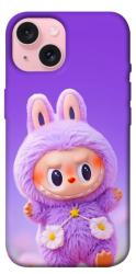 Чехол itsPrint Labubu purple для Apple iPhone 15 (6.1")