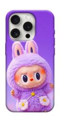 Чехол itsPrint Labubu purple для Apple iPhone 16 Pro (6.3")