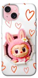 Чехол itsPrint Labubu paper для Apple iPhone 15 (6.1")