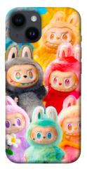 Чехол itsPrint Rainbow labubu для Apple iPhone 14 (6.1")