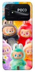 Чехол itsPrint Rainbow labubu для Xiaomi Poco C40