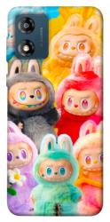 Чехол itsPrint Rainbow labubu для Motorola Moto E13