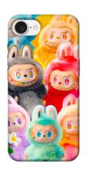 Чехол itsPrint Rainbow labubu для Apple iPhone 16e (6.1")