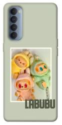 Чехол itsPrint Trio labubu для Oppo Reno 4 Pro