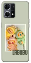 Чехол itsPrint Trio labubu для Oppo Reno 7 4G