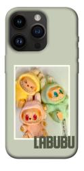 Чехол itsPrint Trio labubu для Apple iPhone 14 Pro (6.1")