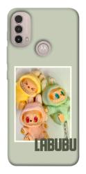 Чехол itsPrint Trio labubu для Motorola Moto E40