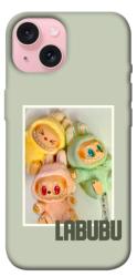 Чехол itsPrint Trio labubu для Apple iPhone 15 (6.1")