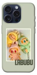 Чехол itsPrint Trio labubu для Apple iPhone 15 Pro (6.1")