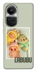 Чехол itsPrint Trio labubu для Oppo Reno 10