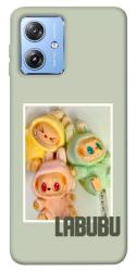 Чехол itsPrint Trio labubu для Motorola Moto G84