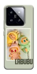 Чехол itsPrint Trio labubu для Xiaomi 14 Pro