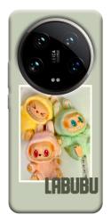 Чехол itsPrint Trio labubu для Xiaomi 14 Ultra