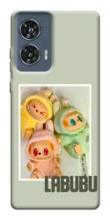 Чехол itsPrint Trio labubu для Motorola Edge 50 Fusion