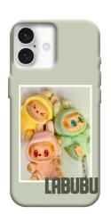 Чехол itsPrint Trio labubu для Apple iPhone 16 Plus (6.7")