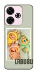 Чехол itsPrint Trio labubu для Xiaomi Redmi 13 4G / Poco M6 4G