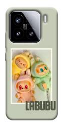 Чехол itsPrint Trio labubu для Xiaomi 15