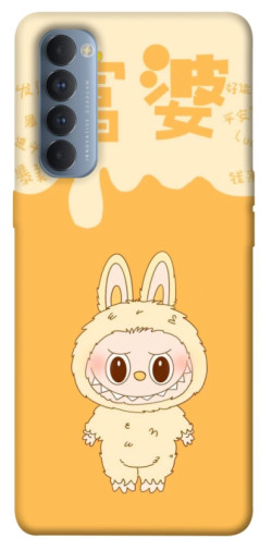 Чохол itsPrint Yellow labubu для Oppo Reno 4 Pro