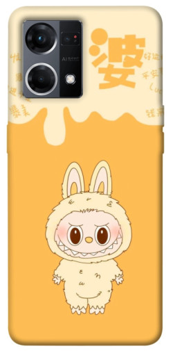 Чехол itsPrint Yellow labubu для Oppo Reno 7 4G