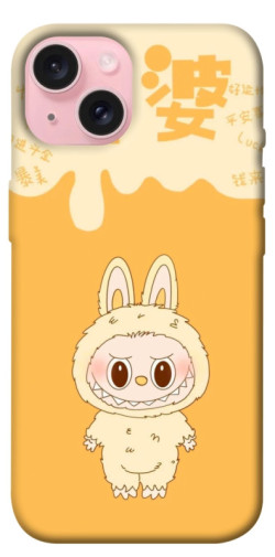 Чехол itsPrint Yellow labubu для Apple iPhone 15 (6.1")