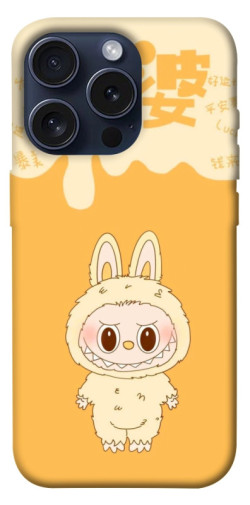 Чехол itsPrint Yellow labubu для Apple iPhone 15 Pro (6.1")