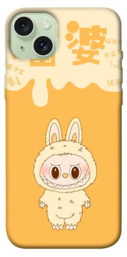 Чехол itsPrint Yellow labubu для Apple iPhone 15 Plus (6.7")