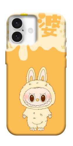 Чехол itsPrint Yellow labubu для Apple iPhone 16 (6.1")