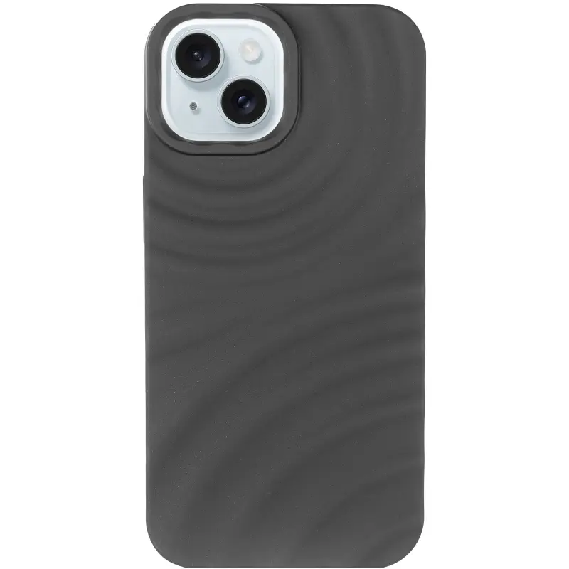 Чехол TPU MonoWave для Apple iPhone 15 (6.1"), Black 1, TPU, купить оптом с доставкой