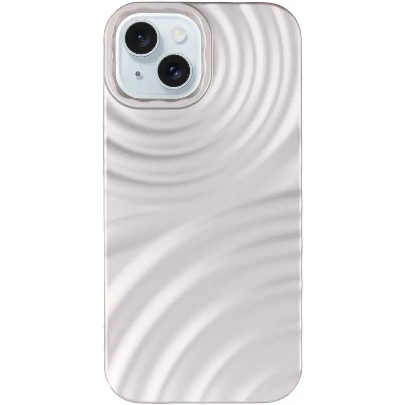 Чехол TPU MonoWave для Apple iPhone 15 (6.1"), Light Gray 1, TPU, купить оптом с доставкой