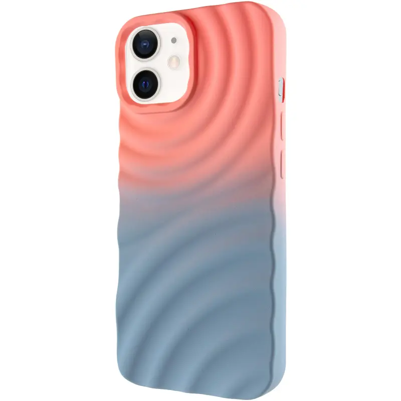 Чехол TPU ColorWave для Apple iPhone 11 (6.1"), Peach / Sky, Силикон, купить оптом с доставкой