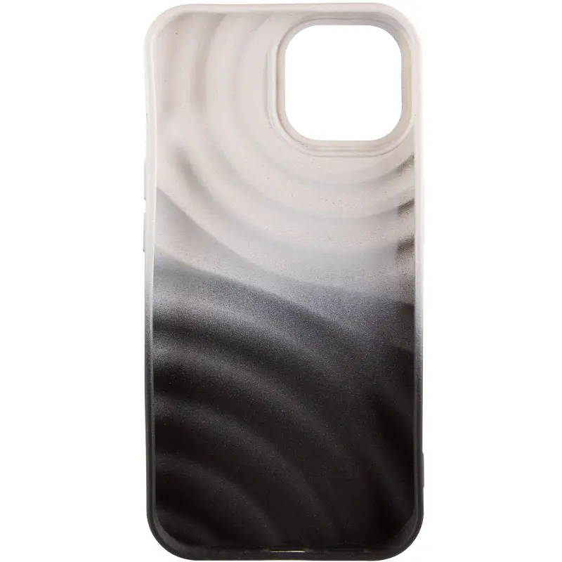 Чехол TPU ColorWave для Apple iPhone 11 (6.1"), White / Black 2, Силикон, купить оптом с доставкой