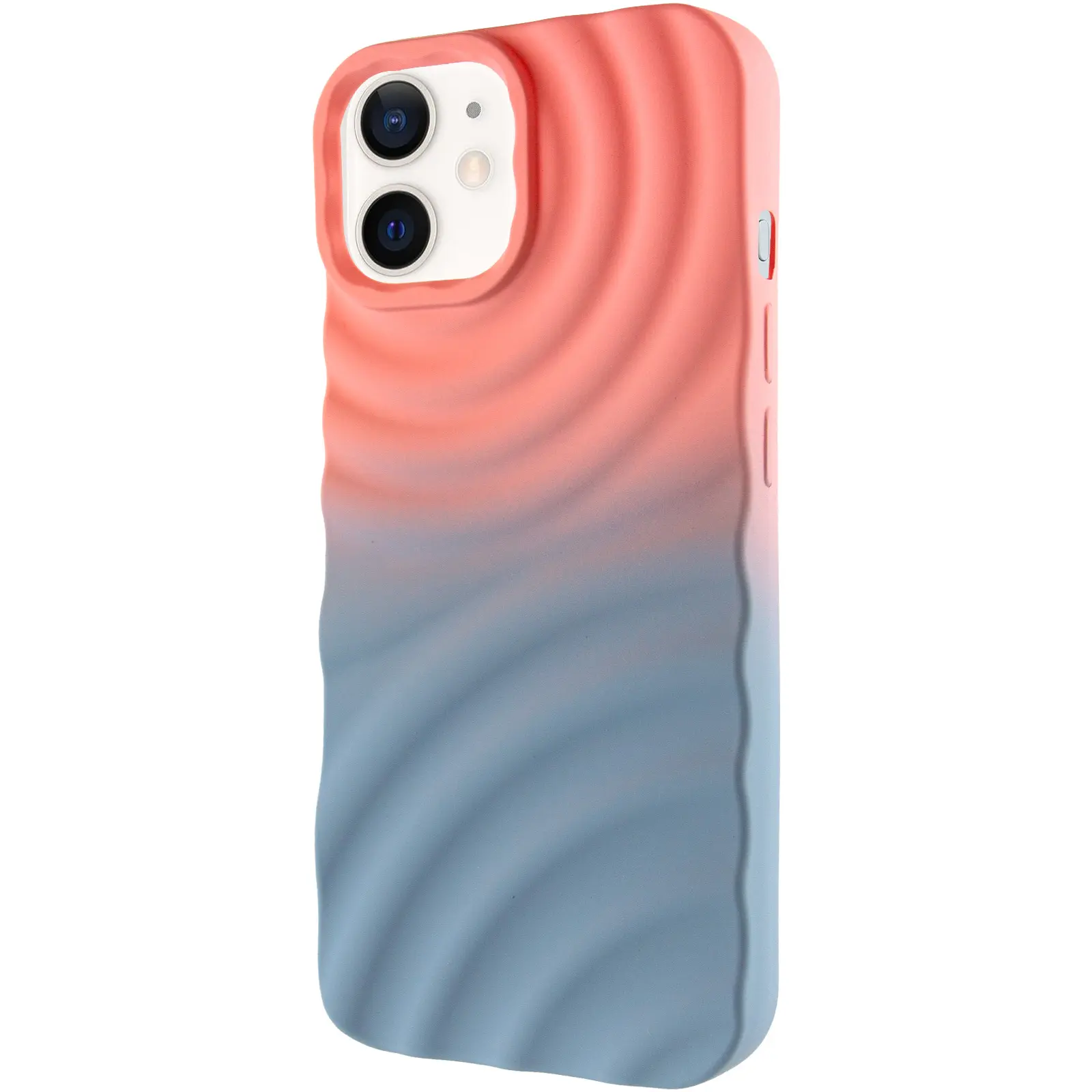 Чехол TPU ColorWave для Apple iPhone 12 Pro / 12 (6.1"), Peach / Sky, Силикон, купить оптом с доставкой