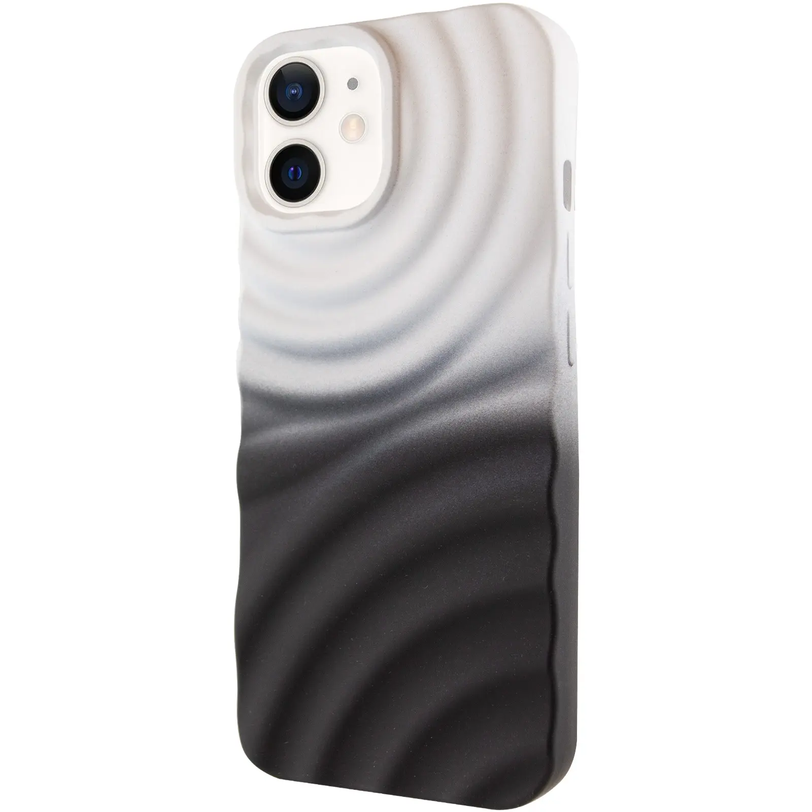 Чехол TPU ColorWave для Apple iPhone 12 Pro / 12 (6.1"), White / Black, Силикон, купить оптом с доставкой