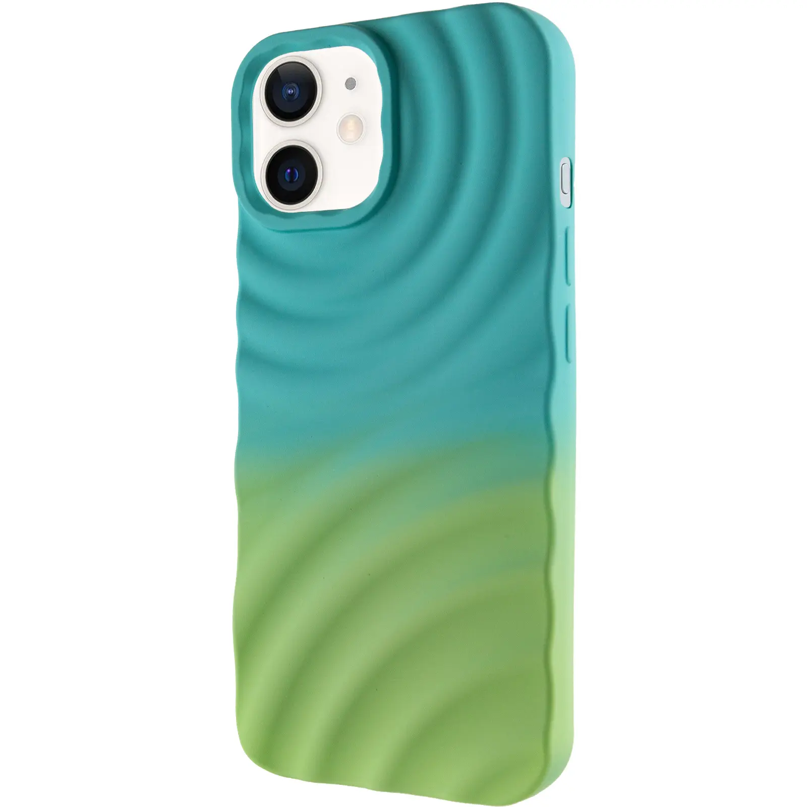 Чехол TPU ColorWave для Apple iPhone 12 Pro / 12 (6.1"), Marine Green / Mint, Силикон, купить оптом с доставкой