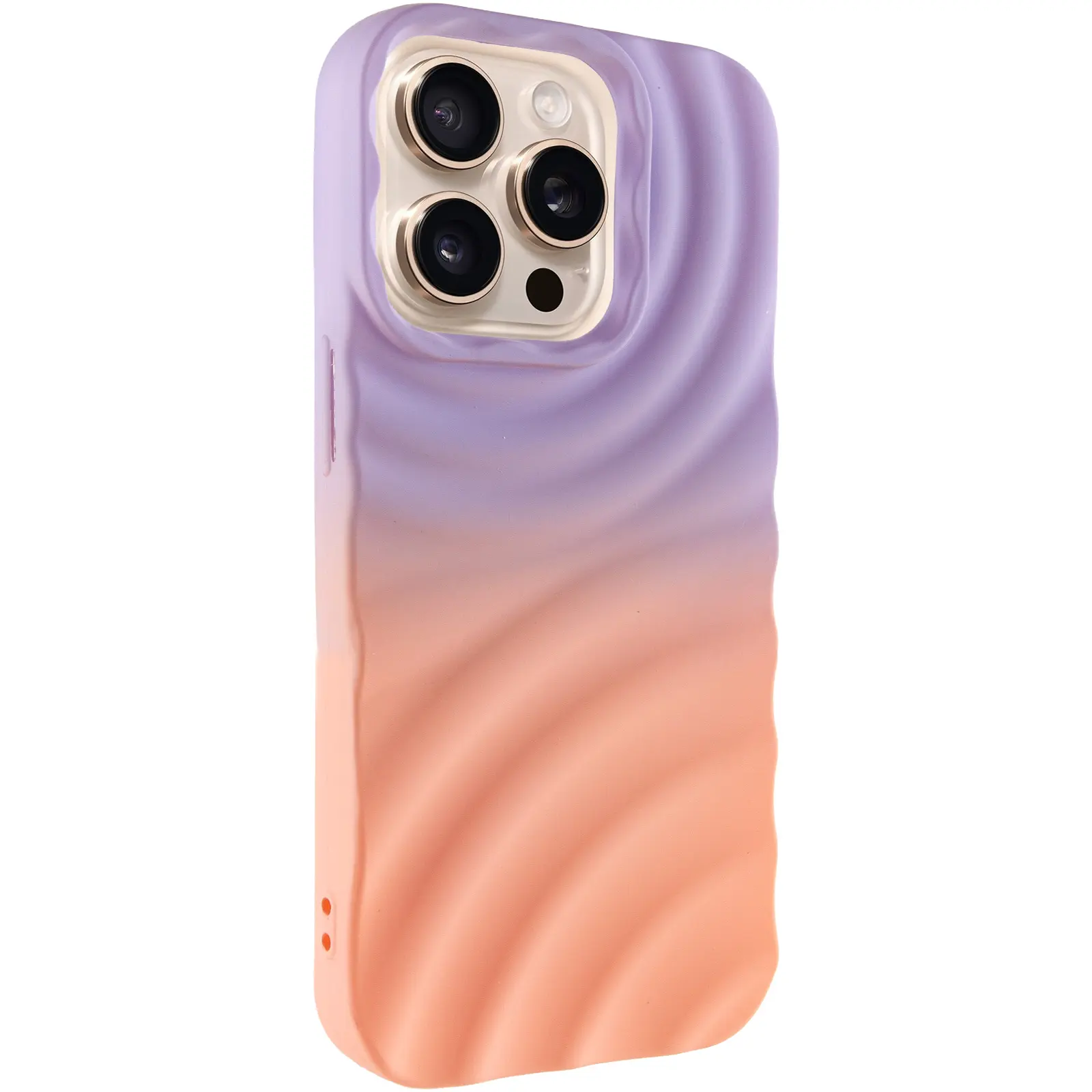 Чехол TPU ColorWave для Apple iPhone 14 Pro Max (6.7"), Dasheen / Peach, Силикон, купить оптом с доставкой