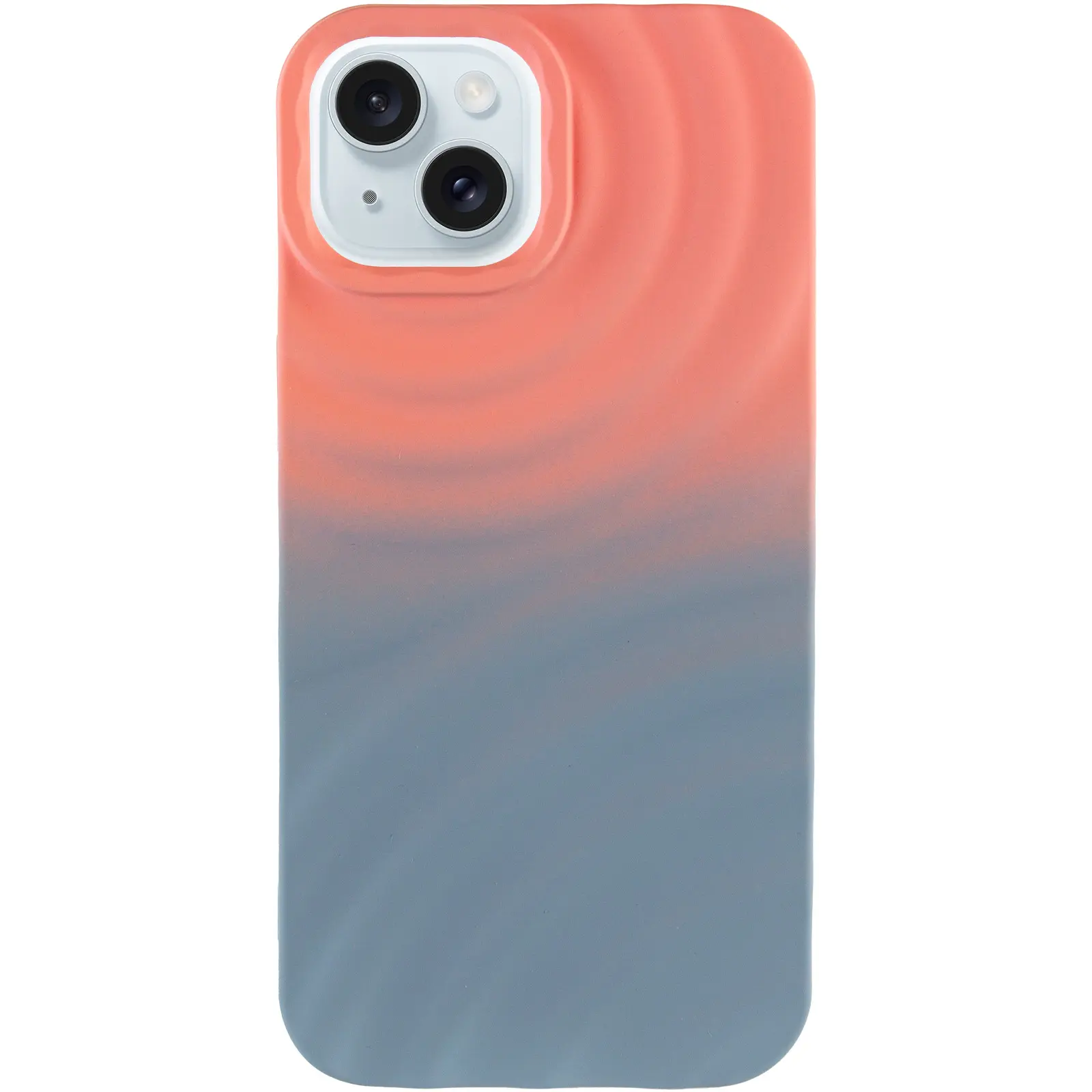 Чехол TPU ColorWave для Apple iPhone 15 (6.1") , Peach / Sky 1, Силикон, купить оптом с доставкой