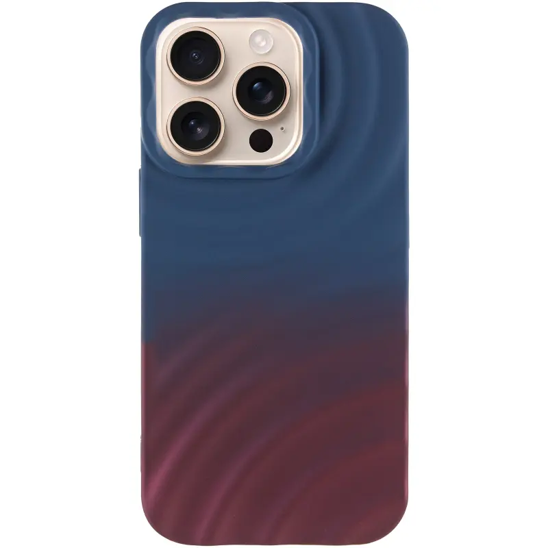Чехол TPU ColorWave для Apple iPhone 15 Pro Max (6.7"), Navy Blue / Plum 1, Силикон, купить оптом с доставкой