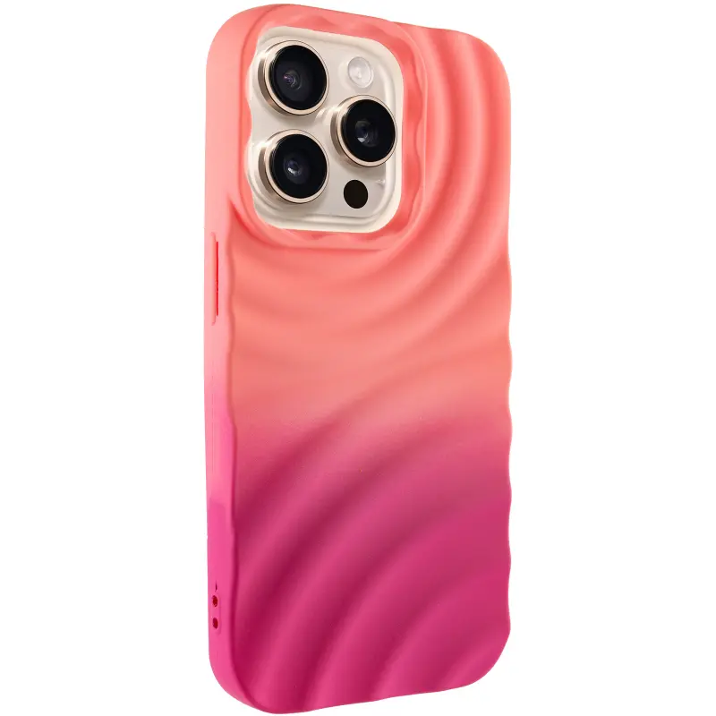 Чехол TPU ColorWave для Apple iPhone 15 Pro Max (6.7"), Peach / Pink, Силикон, купить оптом с доставкой