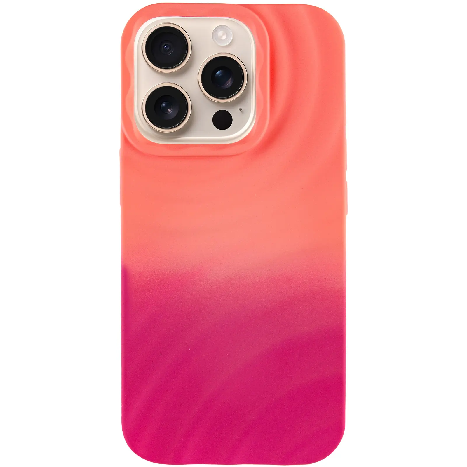 Чехол TPU ColorWave для Apple iPhone 15 Pro Max (6.7"), Peach / Pink 1, Силикон, купить оптом с доставкой