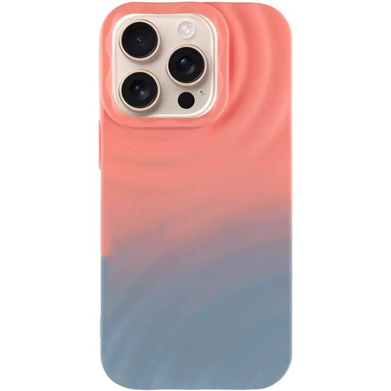 Чехол TPU ColorWave для Apple iPhone 15 Pro Max (6.7"), Peach / Sky 1, Силикон, купить оптом с доставкой