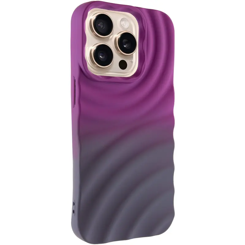 Чехол TPU ColorWave для Apple iPhone 15 Pro Max (6.7"), Purple / Gray, Силикон, купить оптом с доставкой
