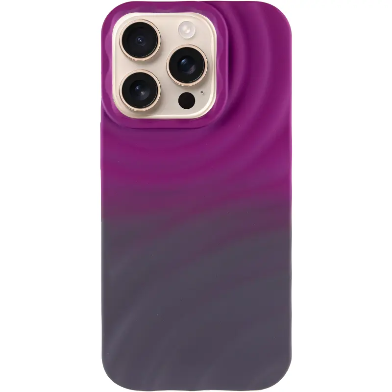 Чехол TPU ColorWave для Apple iPhone 15 Pro Max (6.7"), Purple / Gray 1, Силикон, купить оптом с доставкой