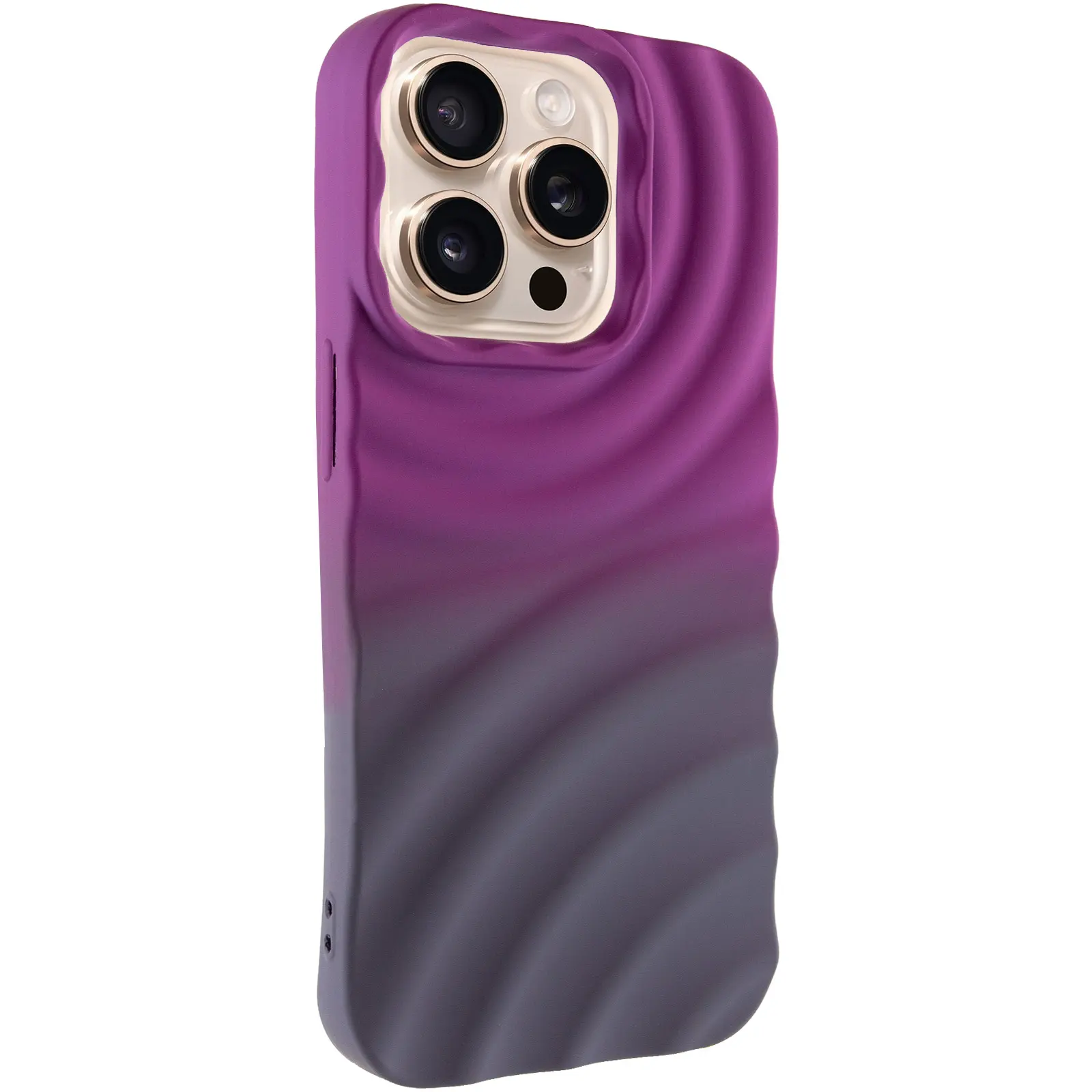 Чехол TPU ColorWave для Apple iPhone 15 Pro Max (6.7"), Purple / Gray, Силикон, купить оптом с доставкой