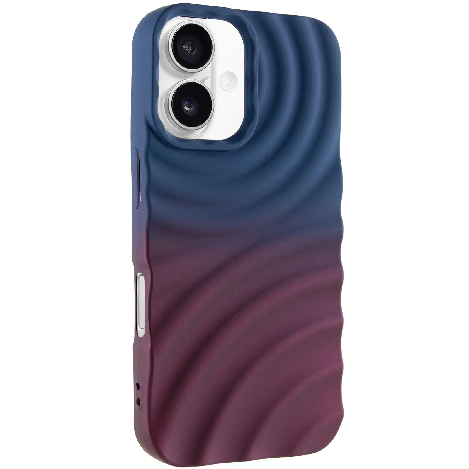 Чохол TPU ColorWave для Apple iPhone 16 (6.1"), Navy Blue / Plum, Силікон, купити оптом з доставкою