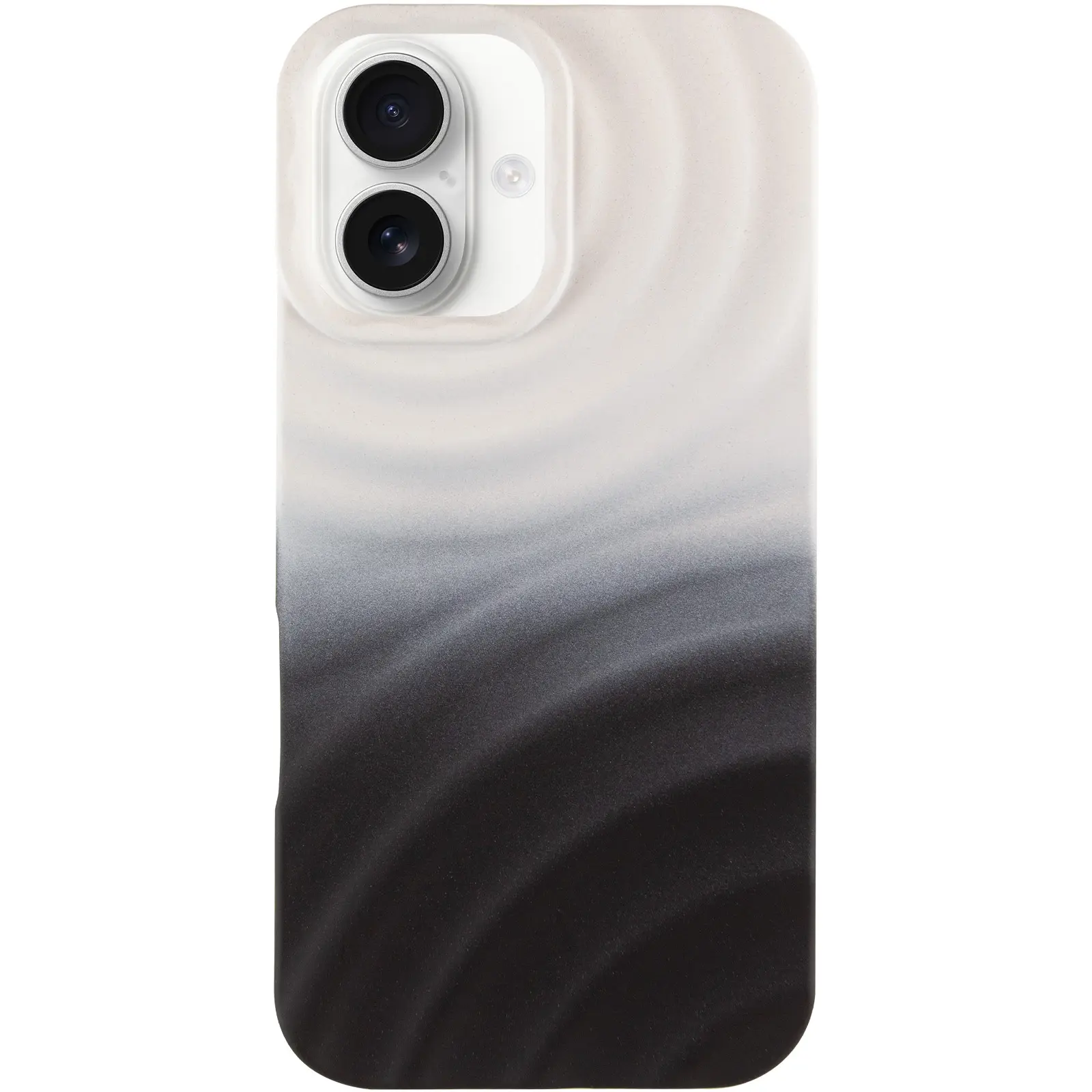 Чохол TPU ColorWave для Apple iPhone 16 (6.1"), White / Black 1, Силікон, купити оптом з доставкою