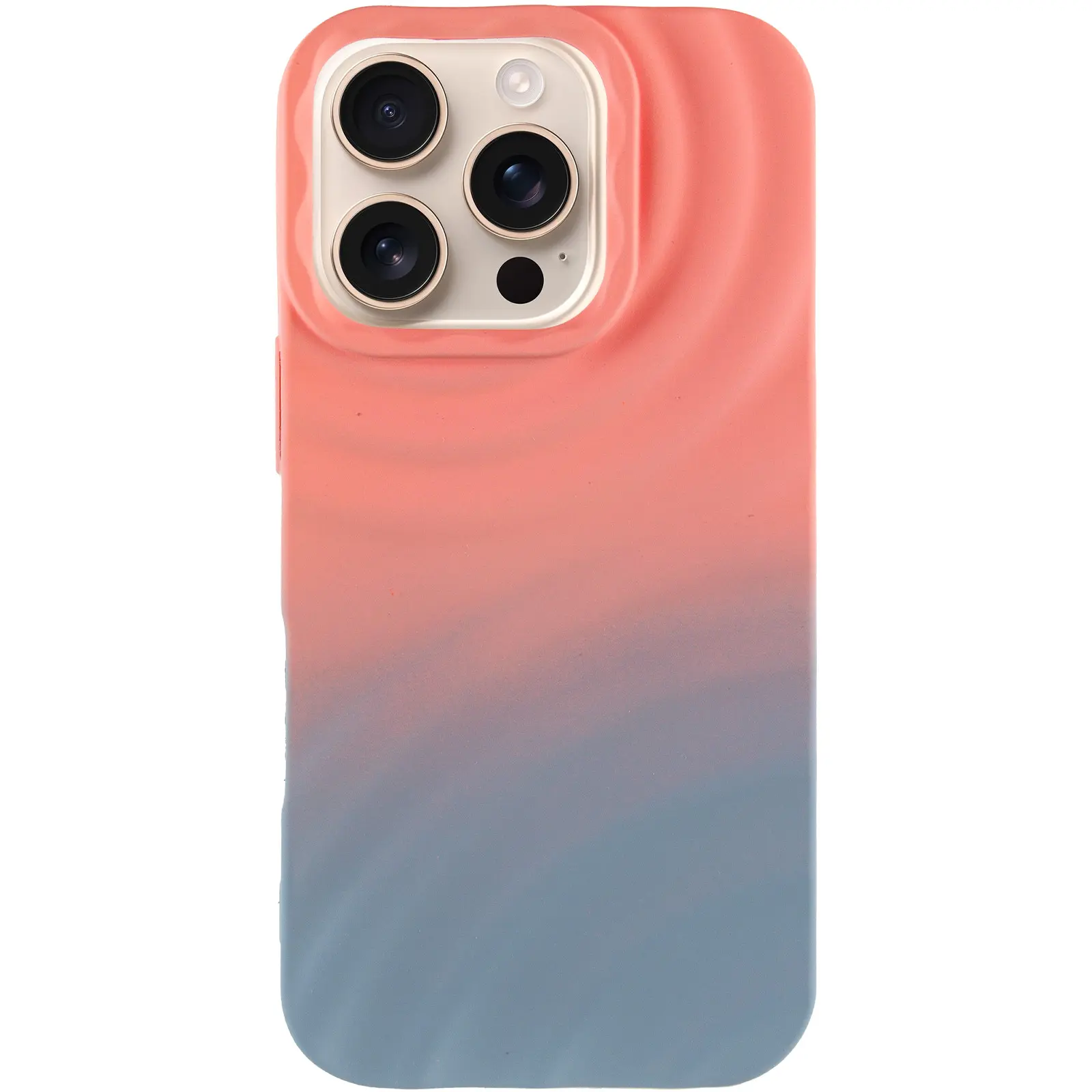 Чехол TPU ColorWave для Apple iPhone 16 Pro (6.3"), Peach / Sky 1, Силикон, купить оптом с доставкой