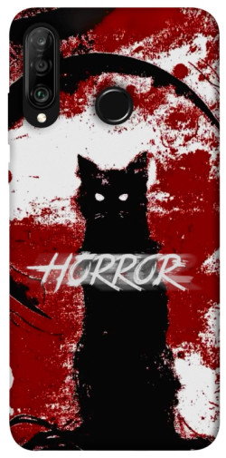 Чехол itsPrint Black cat для Huawei P30 lite