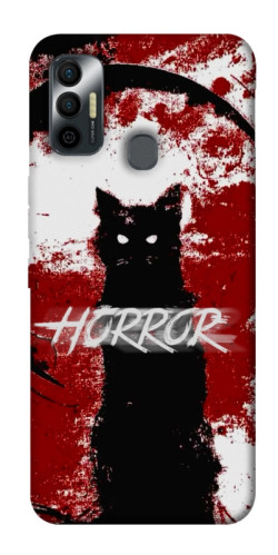 Чохол itsPrint Black cat для TECNO Spark 7