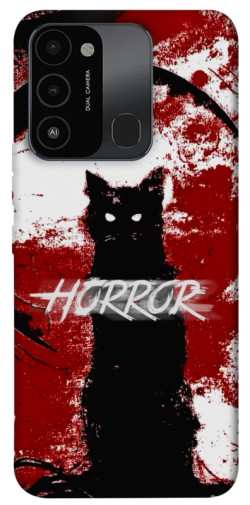 Чохол itsPrint Black cat для TECNO Spark 8C